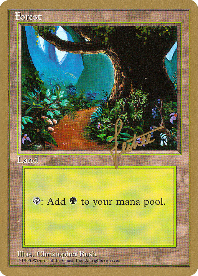 Forest (bl376) (Bertrand Lestree) [Pro Tour Collector Set] | Gear Gaming Fayetteville