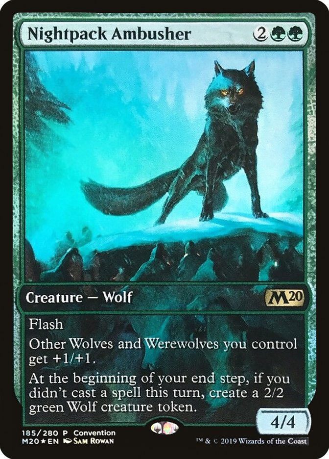 Nightpack Ambusher (Convention) (Full Art) [Core Set 2020 Promos] | Gear Gaming Fayetteville