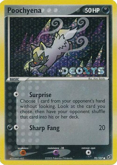 Poochyena (70/107) (Stamped) [EX: Deoxys] | Gear Gaming Fayetteville