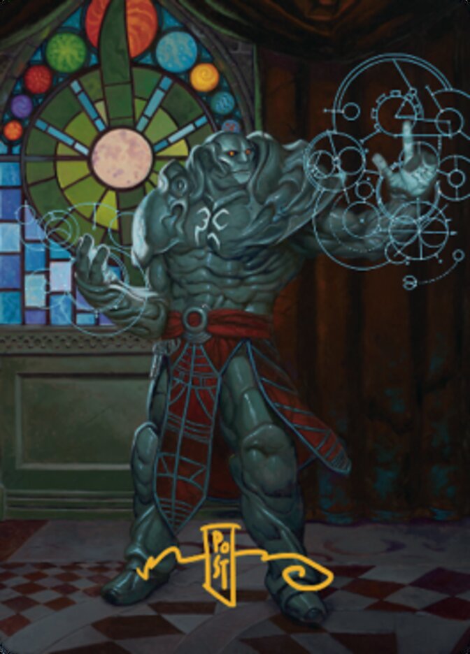 Karn, Living Legacy Art Card 2 (Gold-Stamped Signature) [Dominaria United Art Series] | Gear Gaming Fayetteville