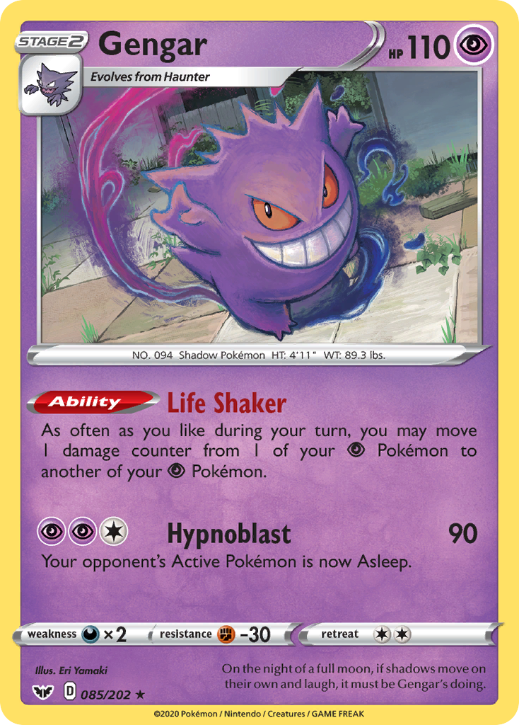 Gengar (085/202) [Sword & Shield: Base Set] | Gear Gaming Fayetteville