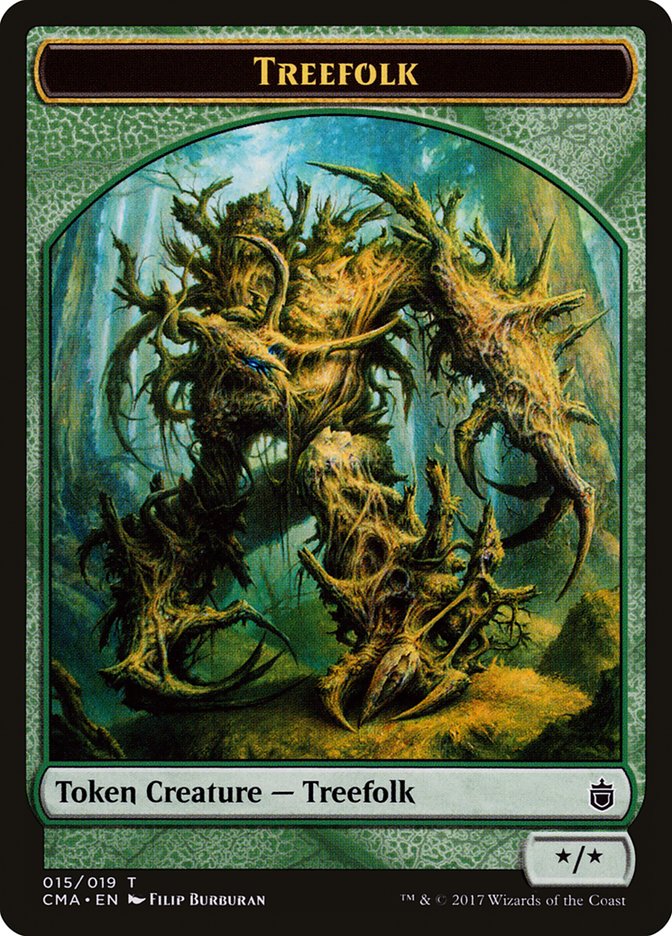 Treefolk Token [Commander Anthology Tokens] | Gear Gaming Fayetteville