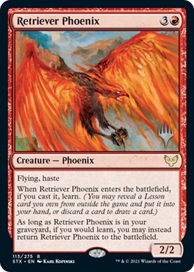Retriever Phoenix (Promo Pack) [Strixhaven: School of Mages Promos] | Gear Gaming Fayetteville