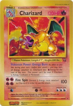 Charizard (4/102) (CoroCoro Promo) (Jumbo Card) [Base Set Unlimited] | Gear Gaming Fayetteville