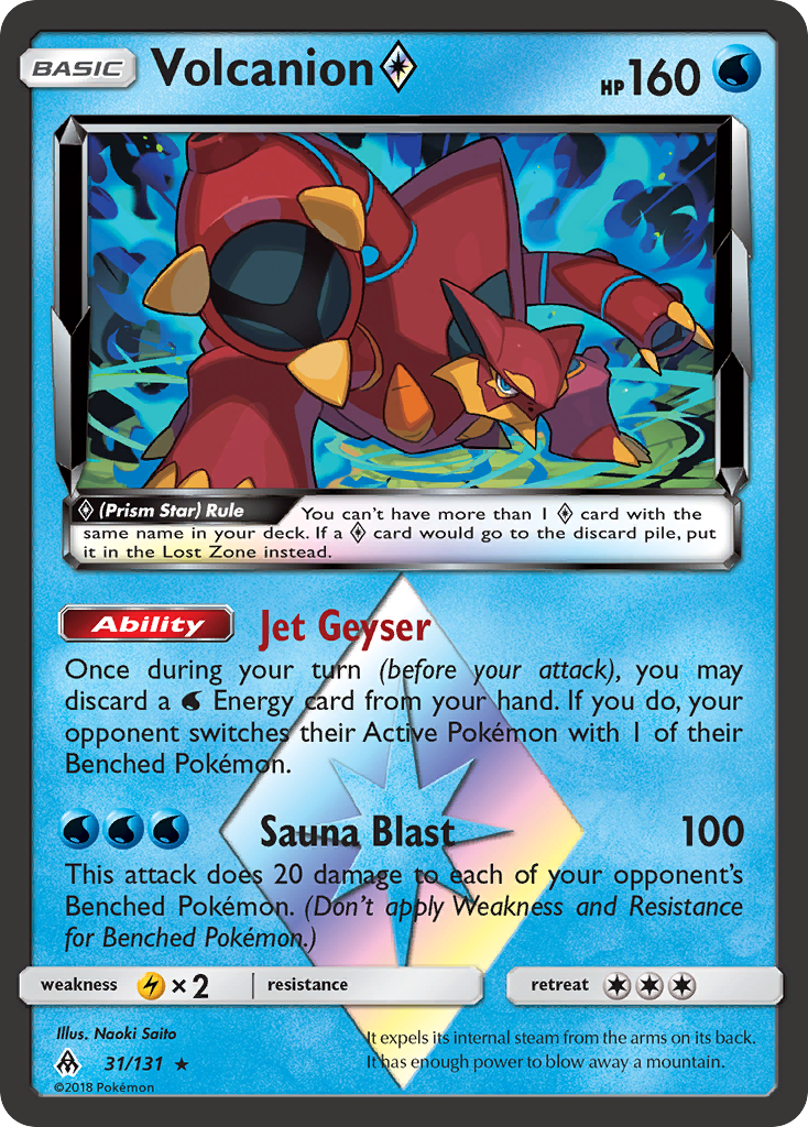 Volcanion (31/131) (Prism Star) [Sun & Moon: Forbidden Light] | Gear Gaming Fayetteville