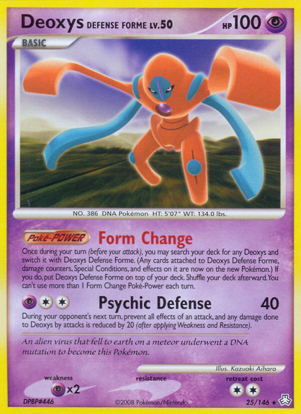 Deoxys Defense Forme (25/146) [Diamond & Pearl: Legends Awakened] | Gear Gaming Fayetteville