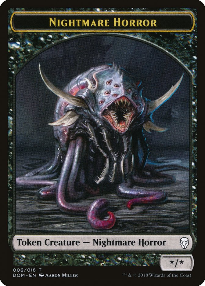 Nightmare Horror Token [Dominaria Tokens] | Gear Gaming Fayetteville