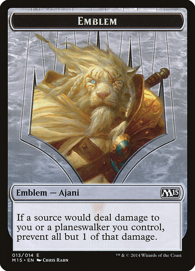 Ajani Steadfast Emblem [Magic 2015 Tokens] | Gear Gaming Fayetteville