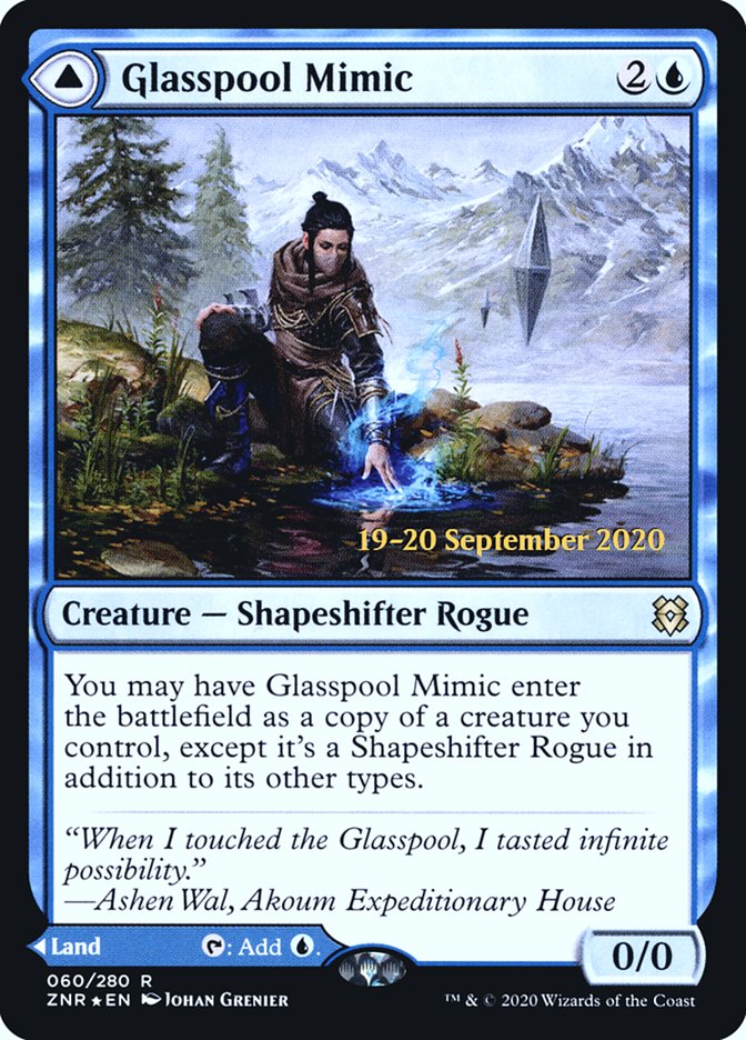 Glasspool Mimic // Glasspool Shore [Zendikar Rising Prerelease Promos] | Gear Gaming Fayetteville