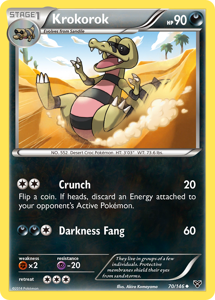 Krokorok (70/146) [XY: Base Set] | Gear Gaming Fayetteville