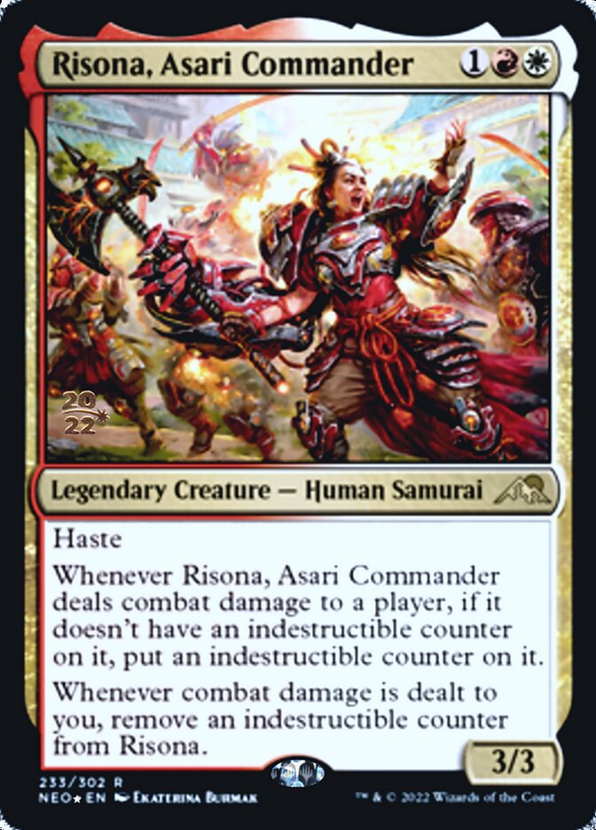 Risona, Asari Commander [Kamigawa: Neon Dynasty Prerelease Promos] | Gear Gaming Fayetteville