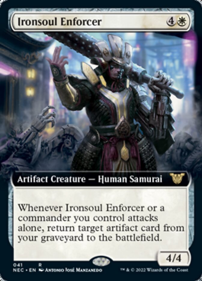 Ironsoul Enforcer (Extended Art) [Kamigawa: Neon Dynasty Commander] | Gear Gaming Fayetteville