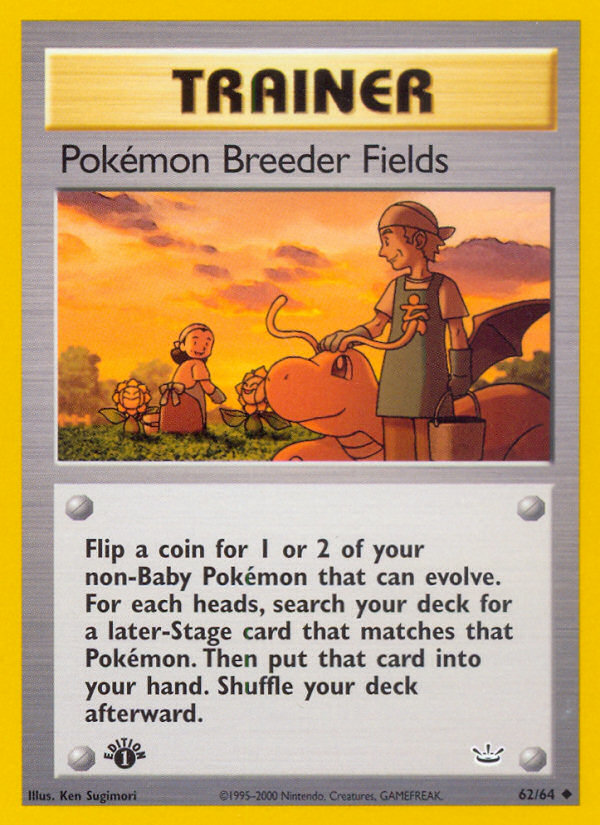 Pokemon Breeder Fields (62/64) [Neo Revelation 1st Edition] | Gear Gaming Fayetteville