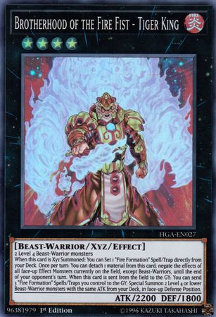 Brotherhood of the Fire Fist - Tiger King [FIGA-EN027] Super Rare | Gear Gaming Fayetteville