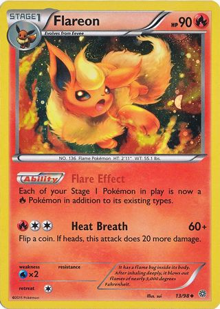 Flareon (13/98) (Cosmos Holo) [XY: Ancient Origins] | Gear Gaming Fayetteville