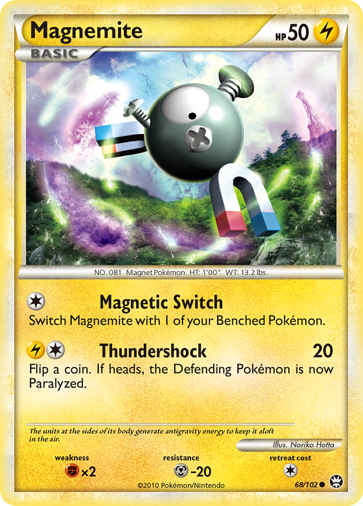 Magnemite (68/102) [HeartGold & SoulSilver: Triumphant] | Gear Gaming Fayetteville