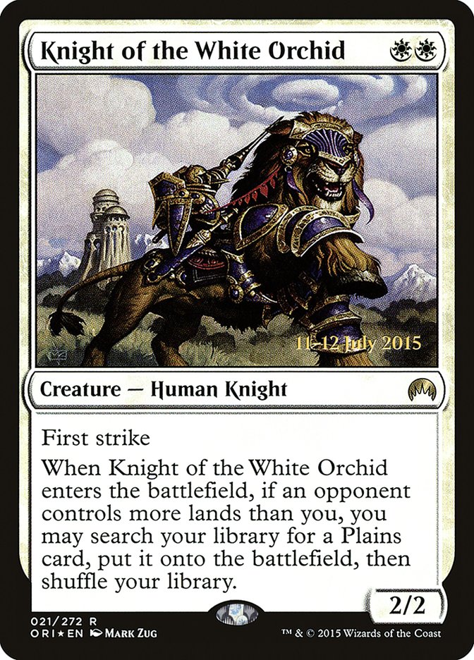 Knight of the White Orchid [Magic Origins Prerelease Promos] | Gear Gaming Fayetteville