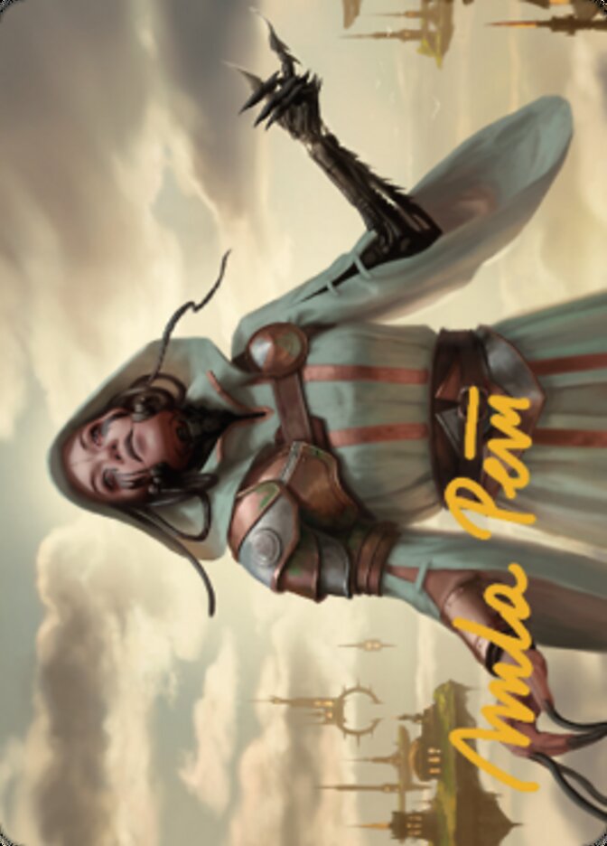 Phyrexian Missionary Art Card (Gold-Stamped Signature) [Dominaria United Art Series] | Gear Gaming Fayetteville