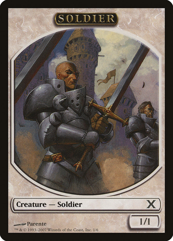 Soldier Token [Tenth Edition Tokens] | Gear Gaming Fayetteville