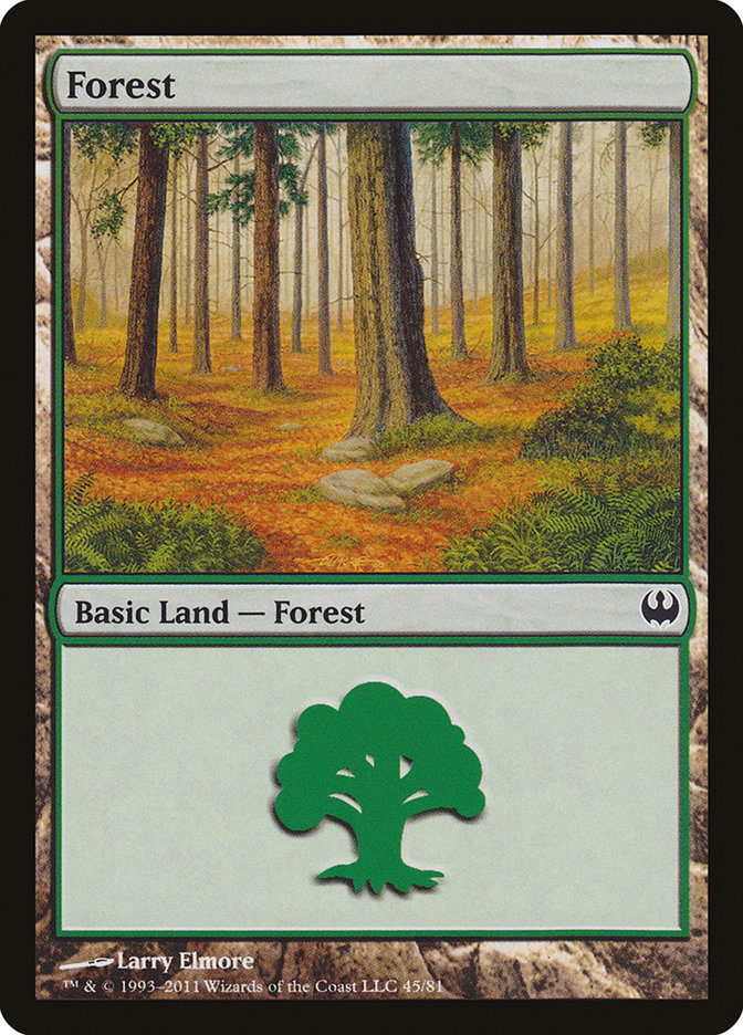 Forest (45) [Duel Decks: Knights vs. Dragons] | Gear Gaming Fayetteville