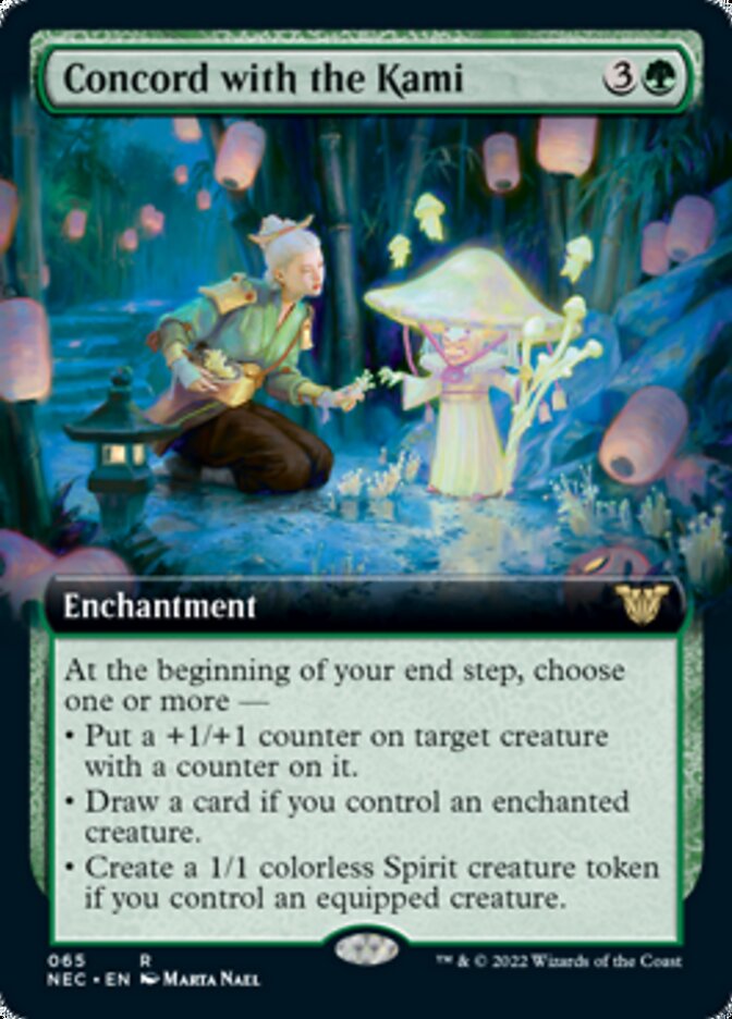 Concord with the Kami (Extended Art) [Kamigawa: Neon Dynasty Commander] | Gear Gaming Fayetteville