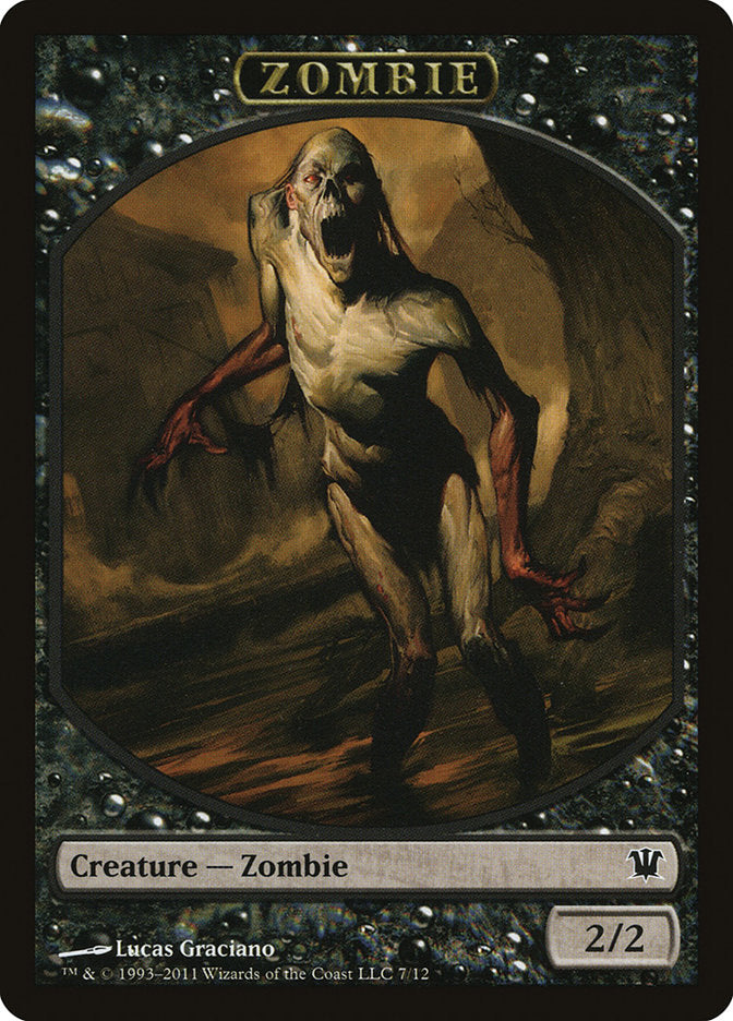 Zombie Token (7/12) [Innistrad Tokens] | Gear Gaming Fayetteville