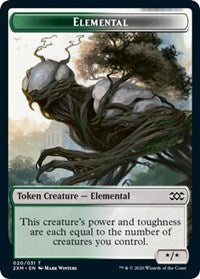 Elemental // Treasure Double-Sided Token [Double Masters Tokens] | Gear Gaming Fayetteville