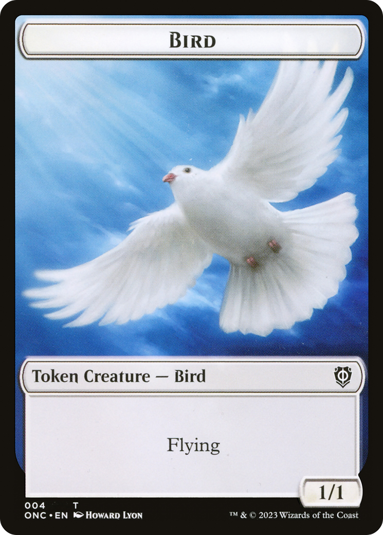 Bird // Cat Double-Sided Token [Phyrexia: All Will Be One Commander Tokens] | Gear Gaming Fayetteville