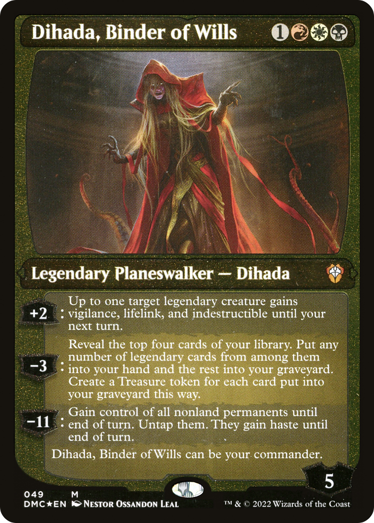 Dihada, Binder of Wills (Showcase Display Commander) [Dominaria United Commander] | Gear Gaming Fayetteville