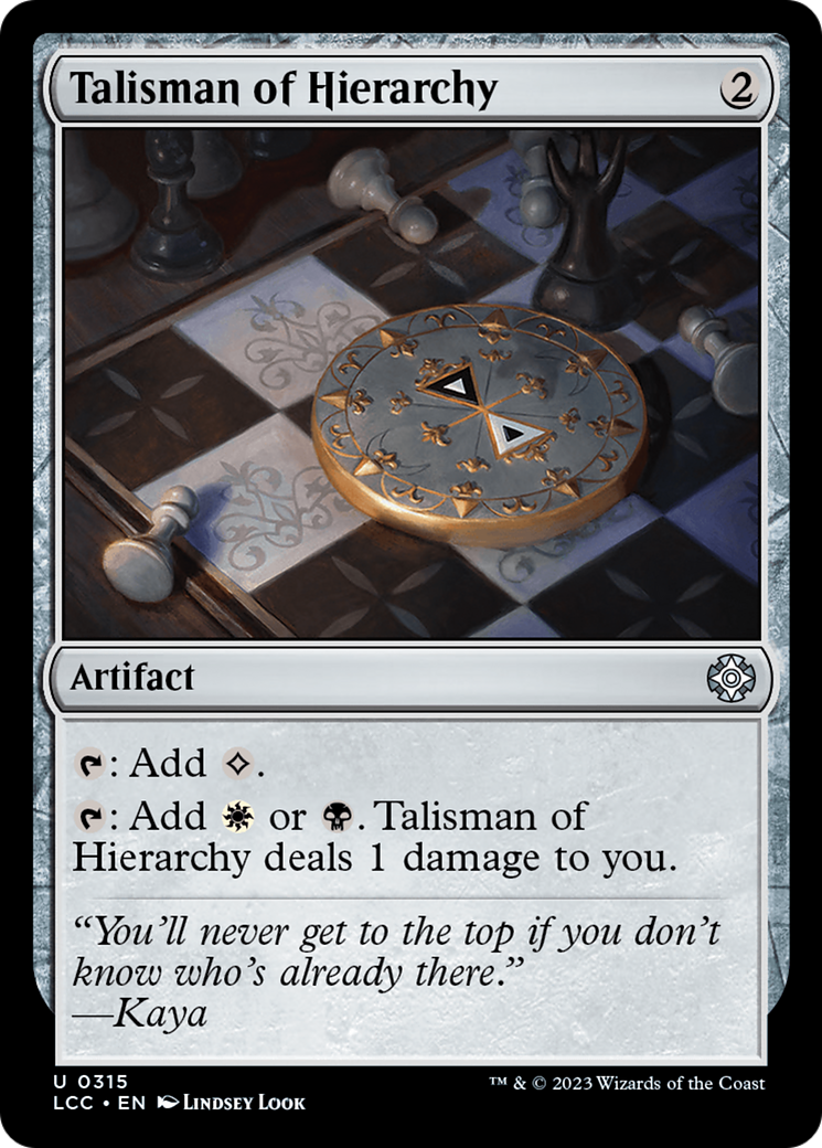 Talisman of Hierarchy [The Lost Caverns of Ixalan Commander] | Gear Gaming Fayetteville