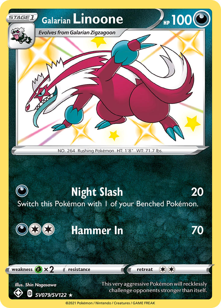 Galarian Linoone (SV079/SV122) [Sword & Shield: Shining Fates] | Gear Gaming Fayetteville