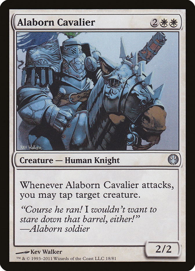 Alaborn Cavalier [Duel Decks: Knights vs. Dragons] | Gear Gaming Fayetteville