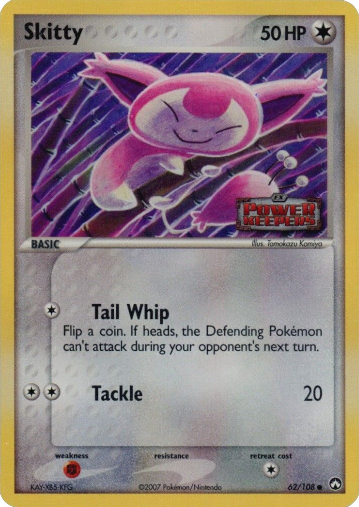 Skitty (62/108) (Stamped) [EX: Power Keepers] | Gear Gaming Fayetteville