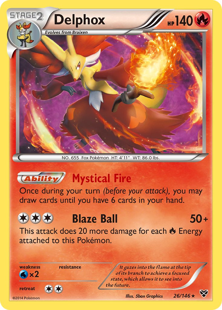 Delphox (26/146) (Cosmos Holo) (Blister Exclusive) [XY: Base Set] | Gear Gaming Fayetteville