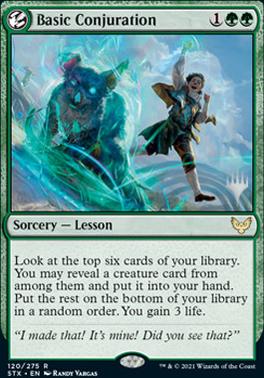 Basic Conjuration (Promo Pack) [Strixhaven: School of Mages Promos] | Gear Gaming Fayetteville