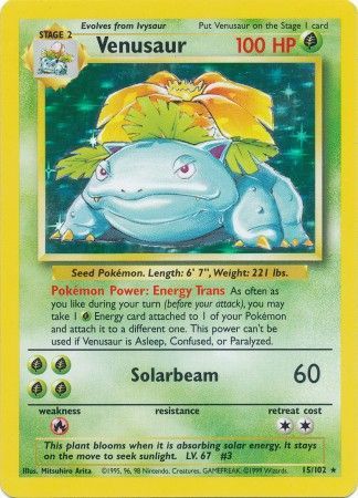 Venusaur (15/102) [Base Set Unlimited] | Gear Gaming Fayetteville