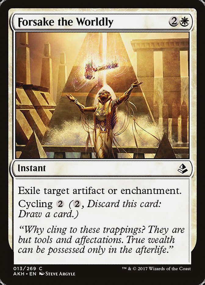 Forsake the Worldly [Amonkhet] | Gear Gaming Fayetteville