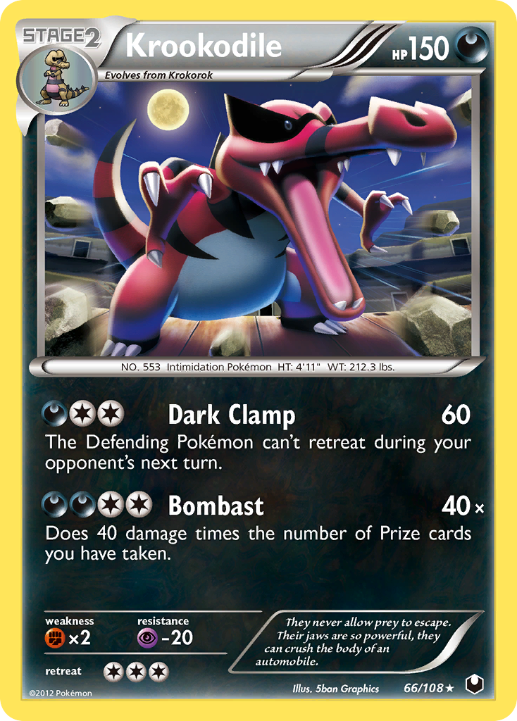 Krookodile (66/108) [Black & White: Dark Explorers] | Gear Gaming Fayetteville