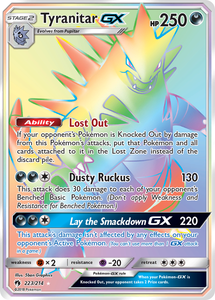 Tyranitar GX (223/214) [Sun & Moon: Lost Thunder] | Gear Gaming Fayetteville