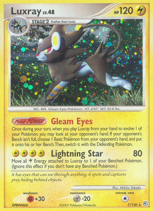 Luxray (7/130) [Diamond & Pearl: Base Set] | Gear Gaming Fayetteville