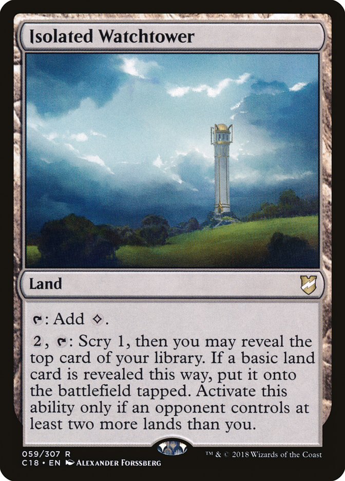 Isolated Watchtower [Commander 2018] | Gear Gaming Fayetteville