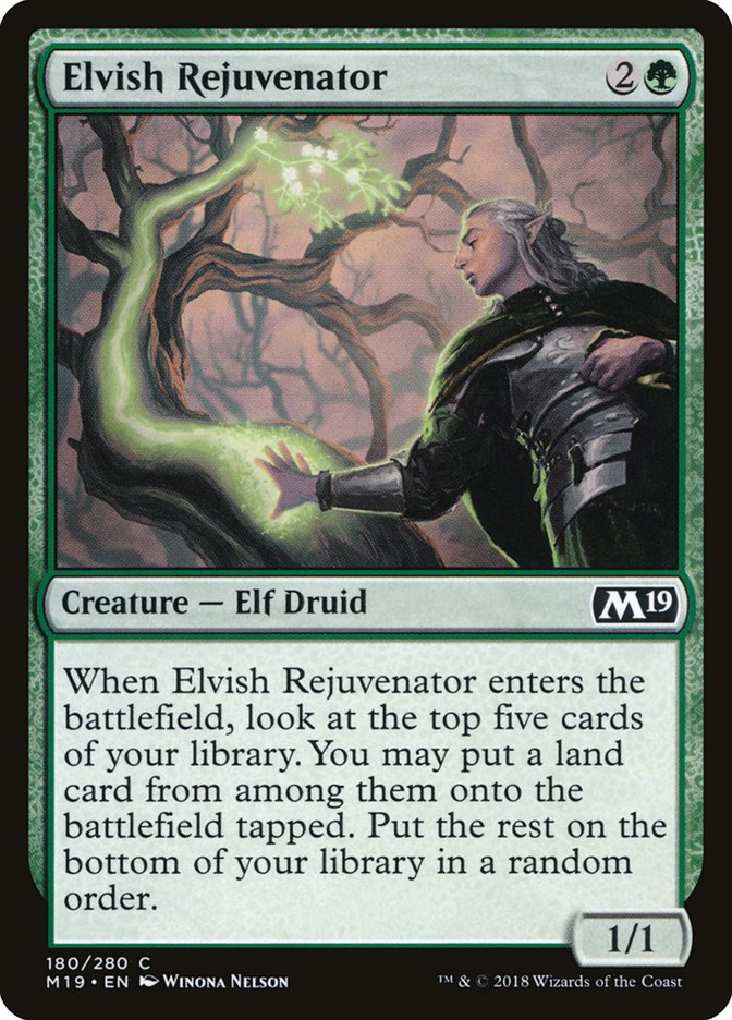 Elvish Rejuvenator [Core Set 2019] | Gear Gaming Fayetteville