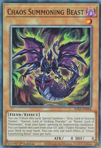 Chaos Summoning Beast [SDSA-EN004] Common | Gear Gaming Fayetteville