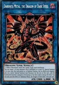 Darkness Metal, the Dragon of Dark Steel [BLAR-EN047] Secret Rare | Gear Gaming Fayetteville