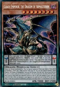 Chaos Emperor, the Dragon of Armageddon [BLAR-EN051] Secret Rare | Gear Gaming Fayetteville