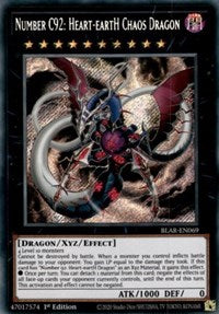 Number C92: Heart-eartH Chaos Dragon [BLAR-EN069] Secret Rare | Gear Gaming Fayetteville