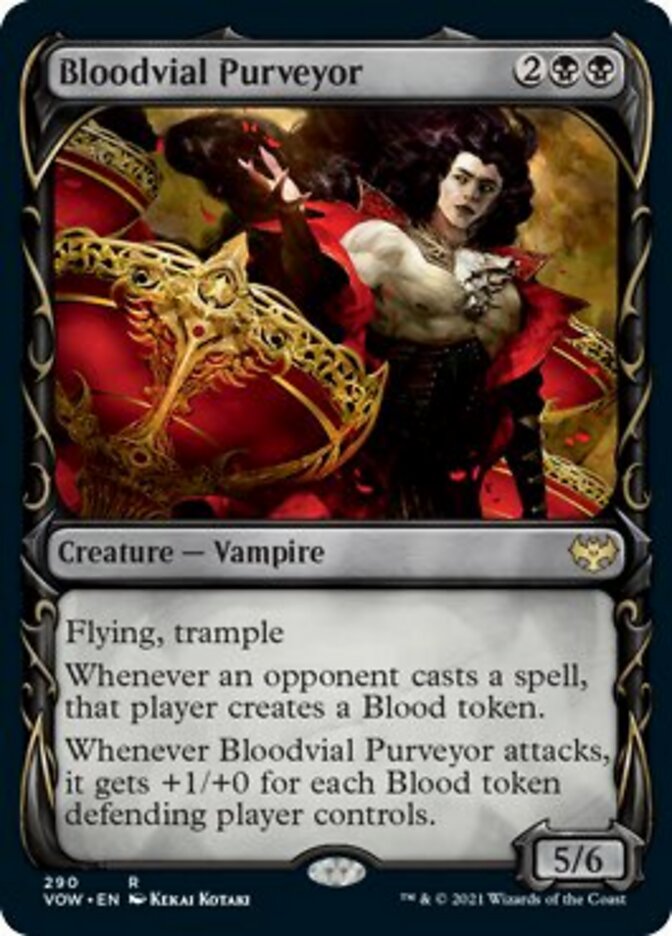 Bloodvial Purveyor (Showcase Fang Frame) [Innistrad: Crimson Vow] | Gear Gaming Fayetteville