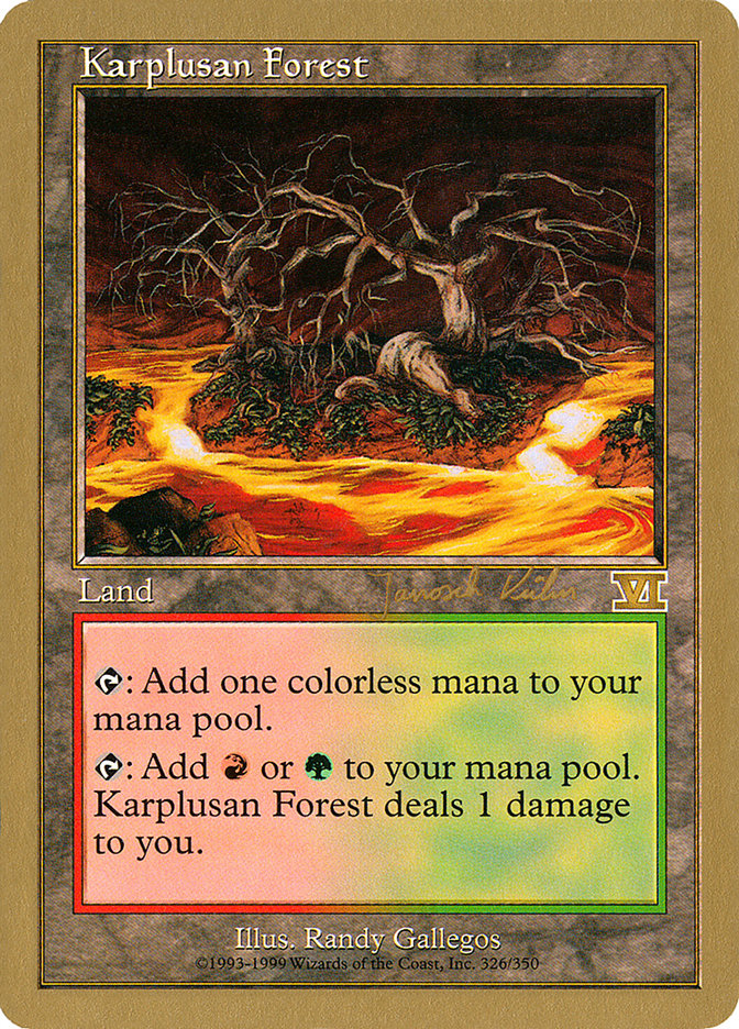 Karplusan Forest (Janosch Kuhn) [World Championship Decks 2000] | Gear Gaming Fayetteville