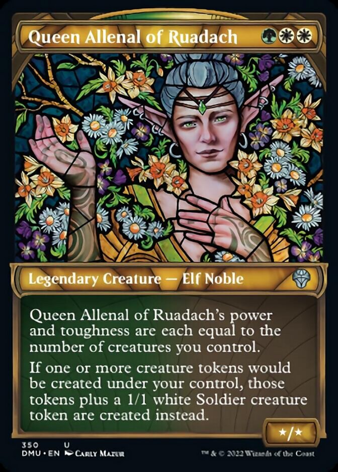 Queen Allenal of Ruadach (Showcase Textured) [Dominaria United] | Gear Gaming Fayetteville