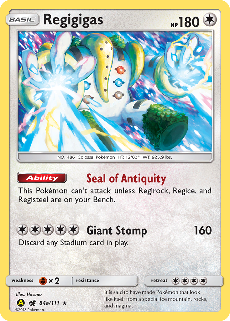 Regigigas (84a/111) (Alternate Art Promo) [Sun & Moon: Crimson Invasion] | Gear Gaming Fayetteville